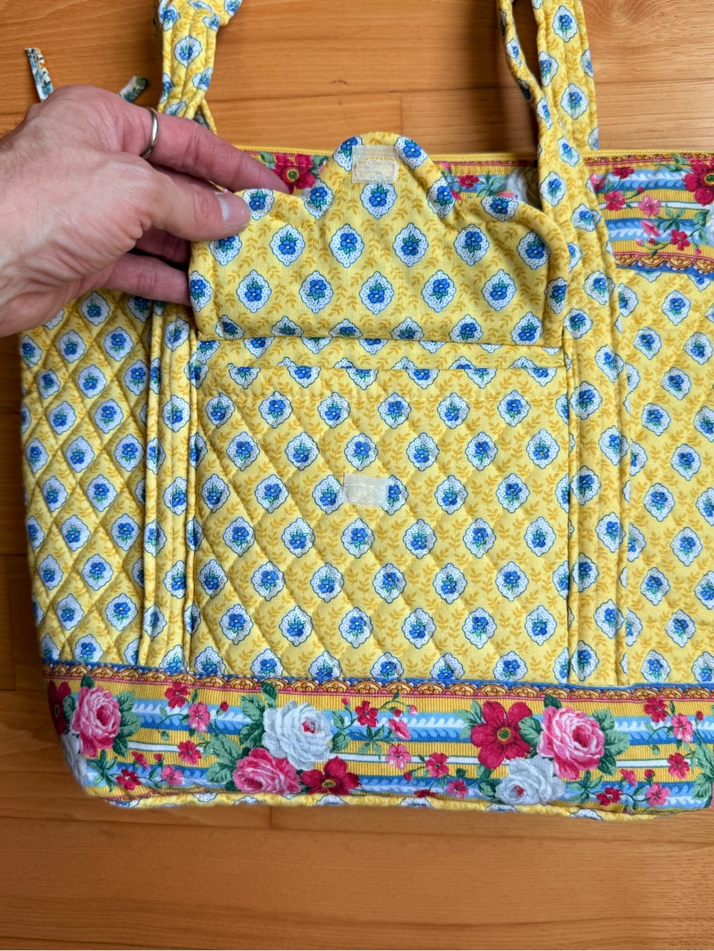 NEW Vera Bradley quilted floral Y2K Elizabeth tote bag - Picture 3 of 10